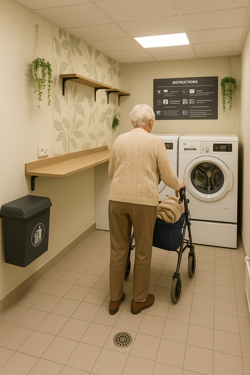 Laverie maison de retraite semi autonome